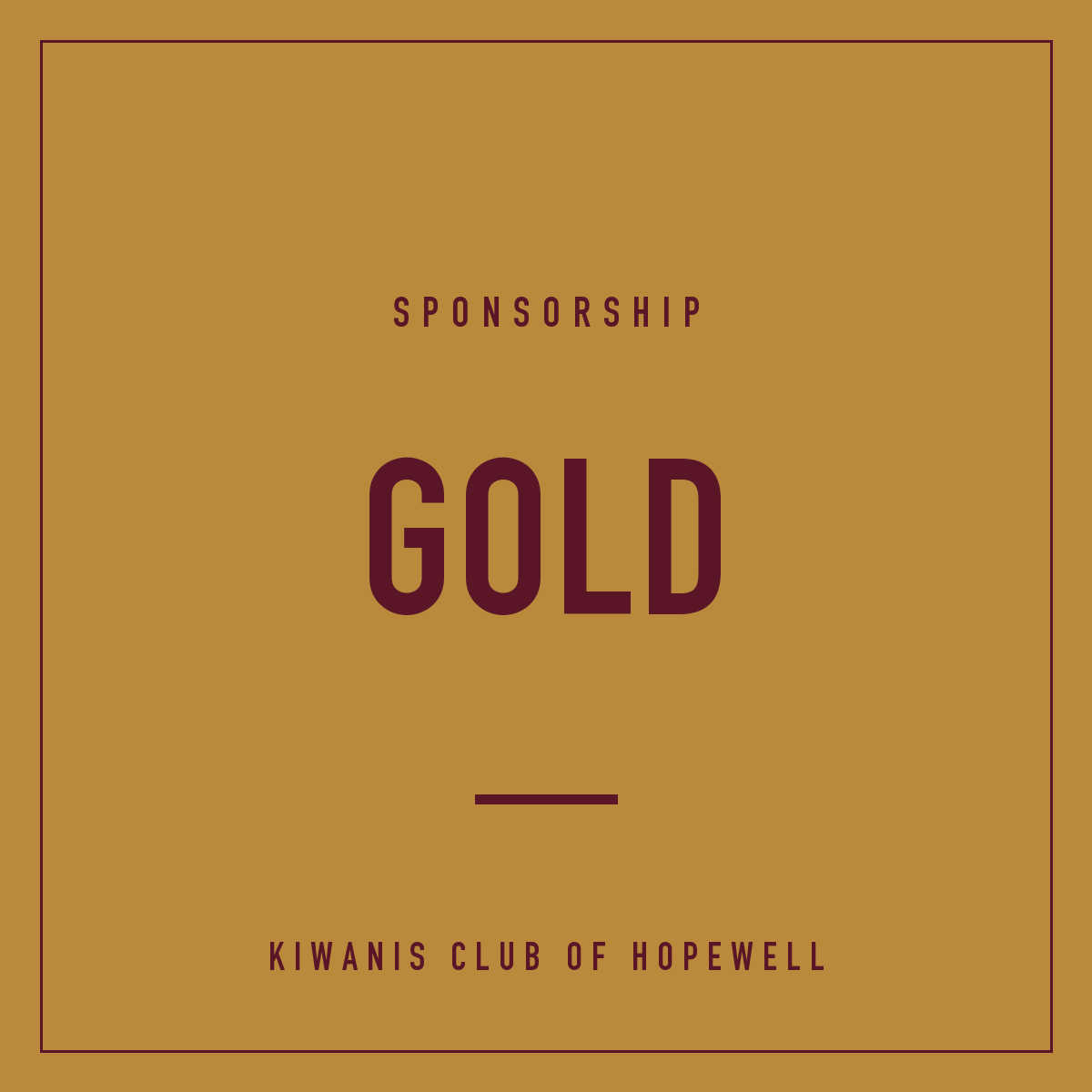 Gold Sponsorship