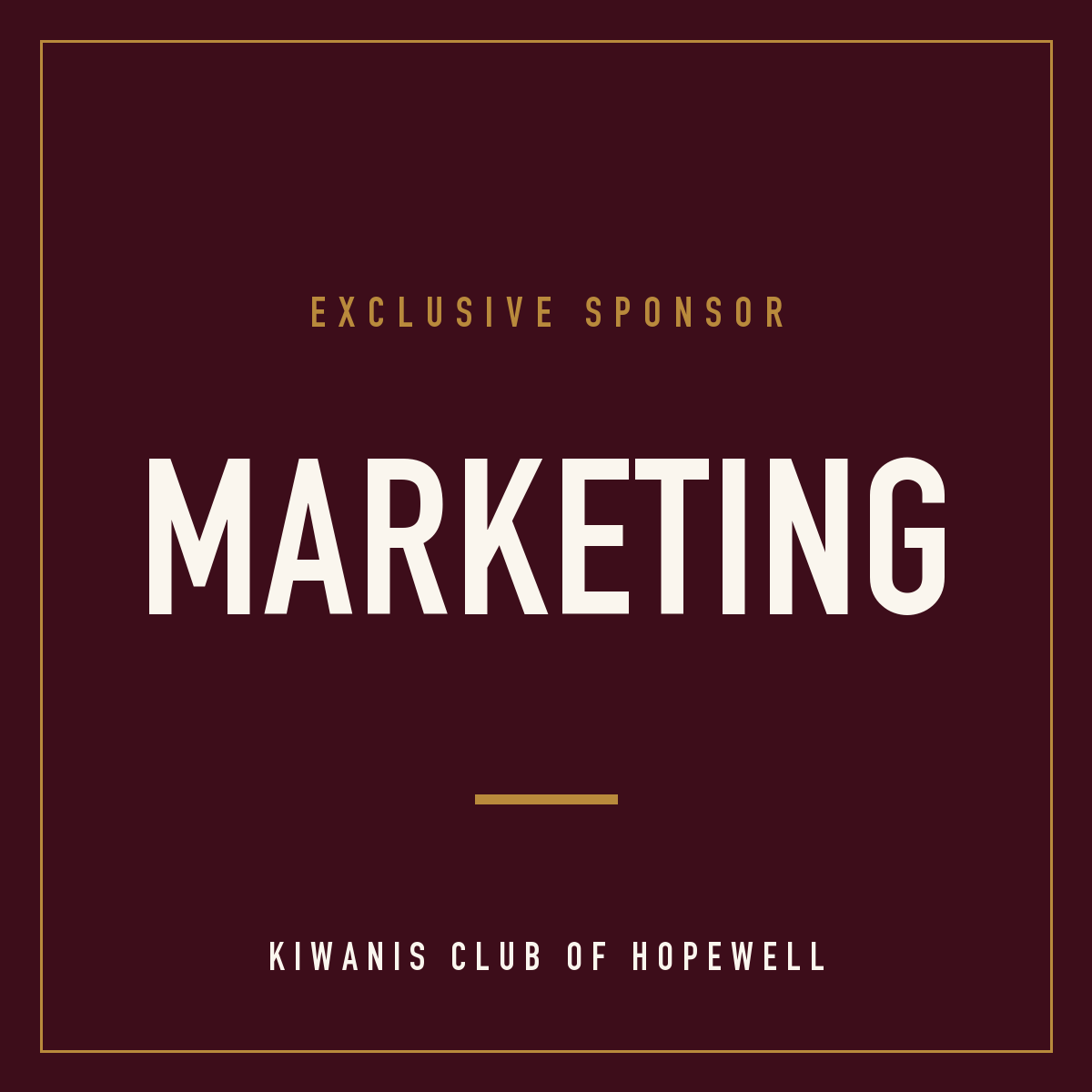 Marketing Sponsor