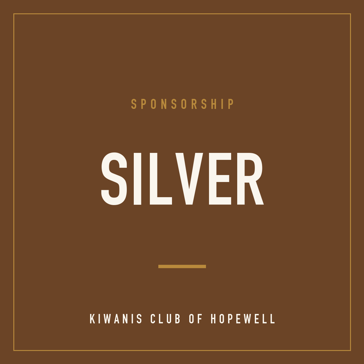 Silver Sponsorship