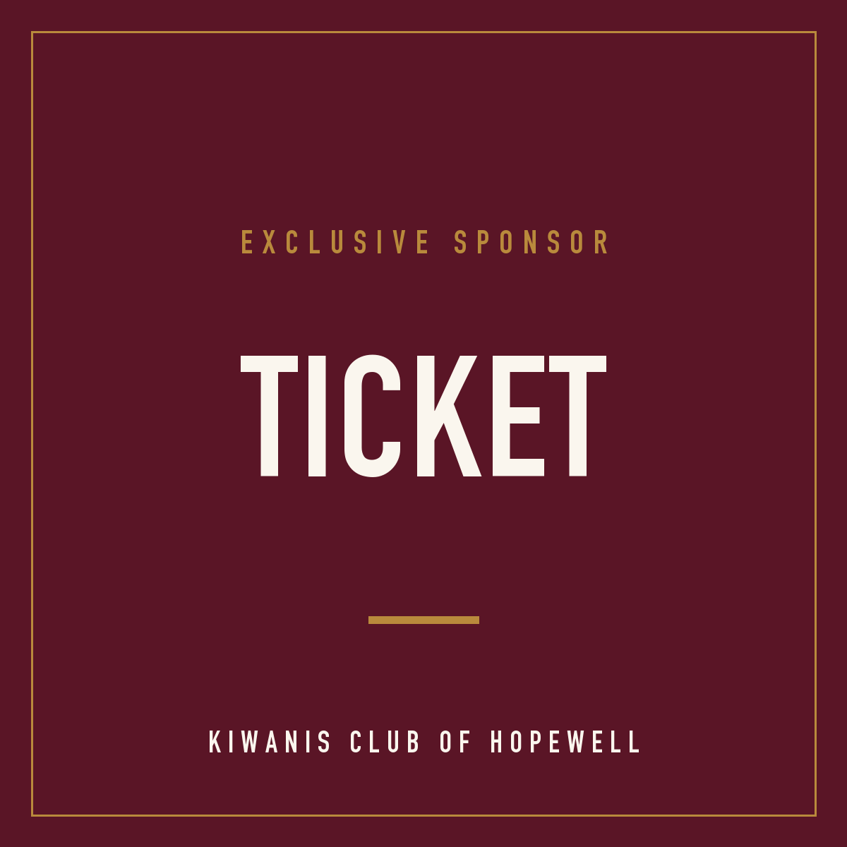 Ticket Sponsor