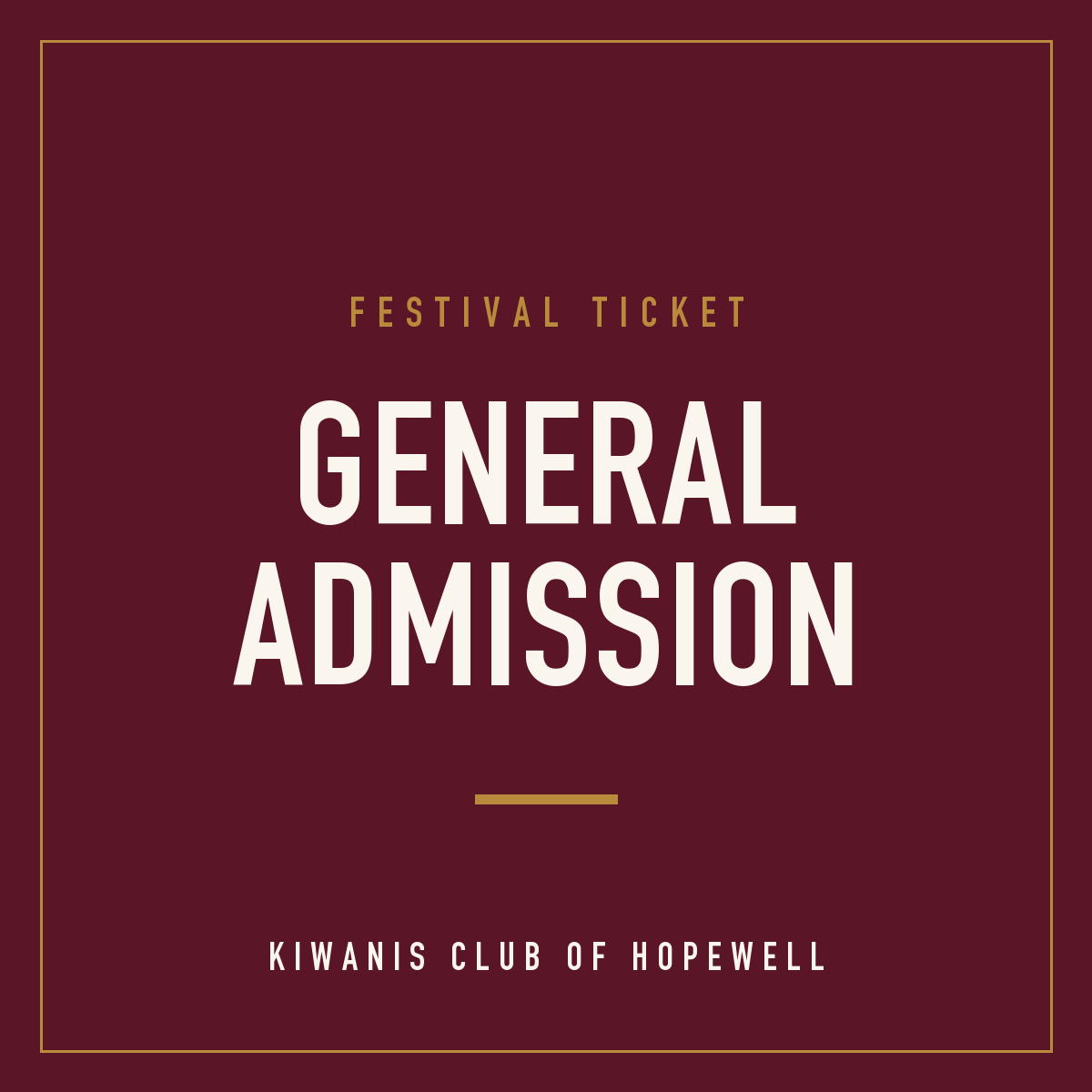General Admission Ticket